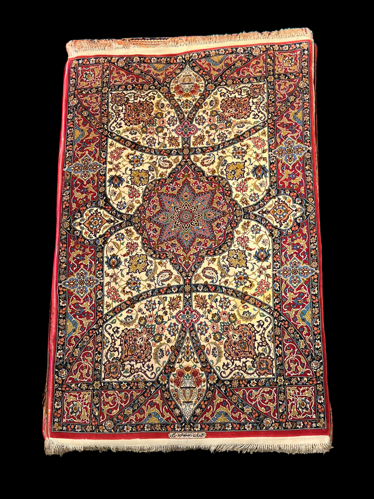 Alfombra Isfahán Firmada Maestro Bashiri