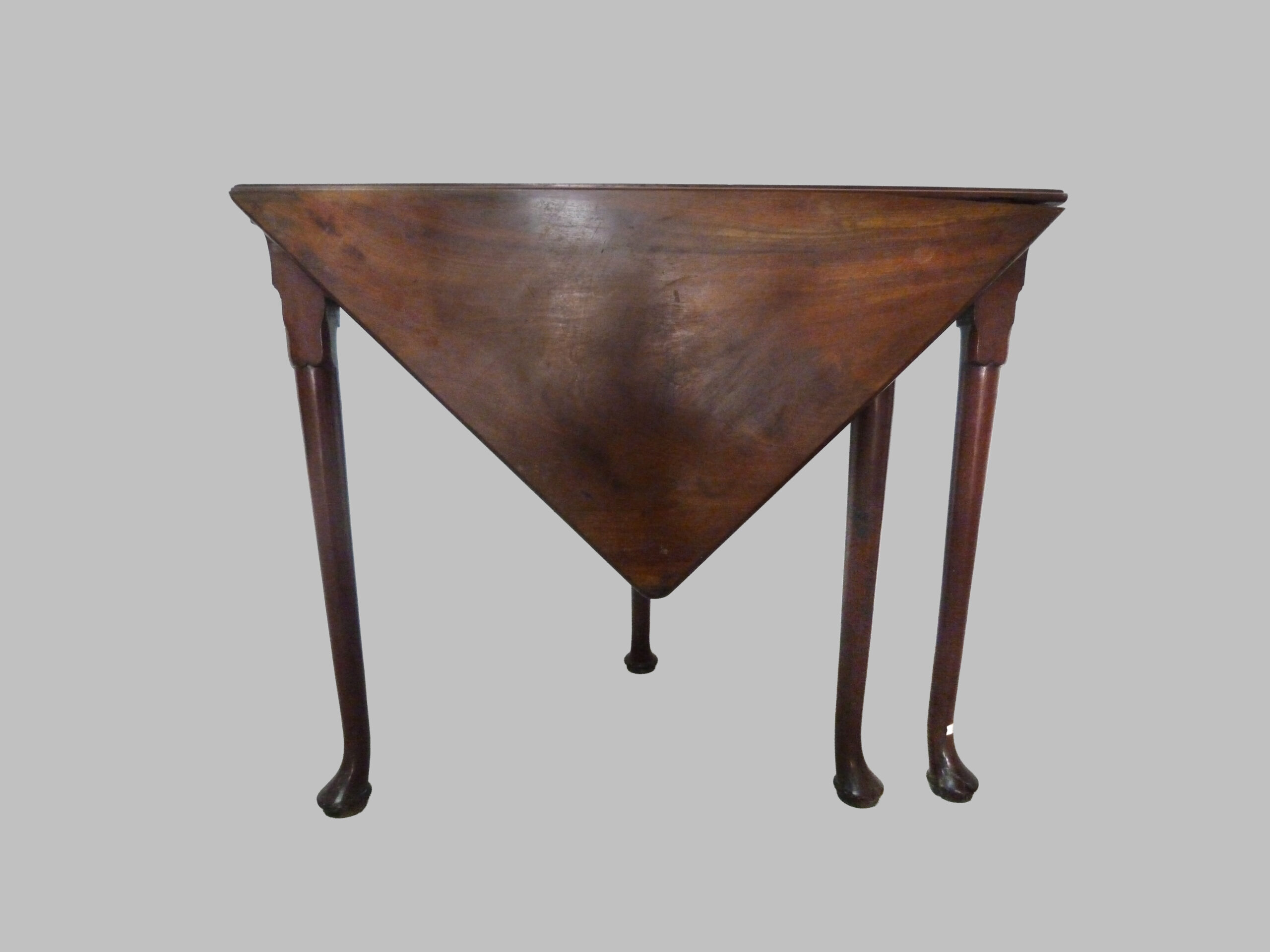 Mesa Rinconera con Alas Abatibles de Caoba – Estilo Reina Ana, ca. 1800 - Imagen 3