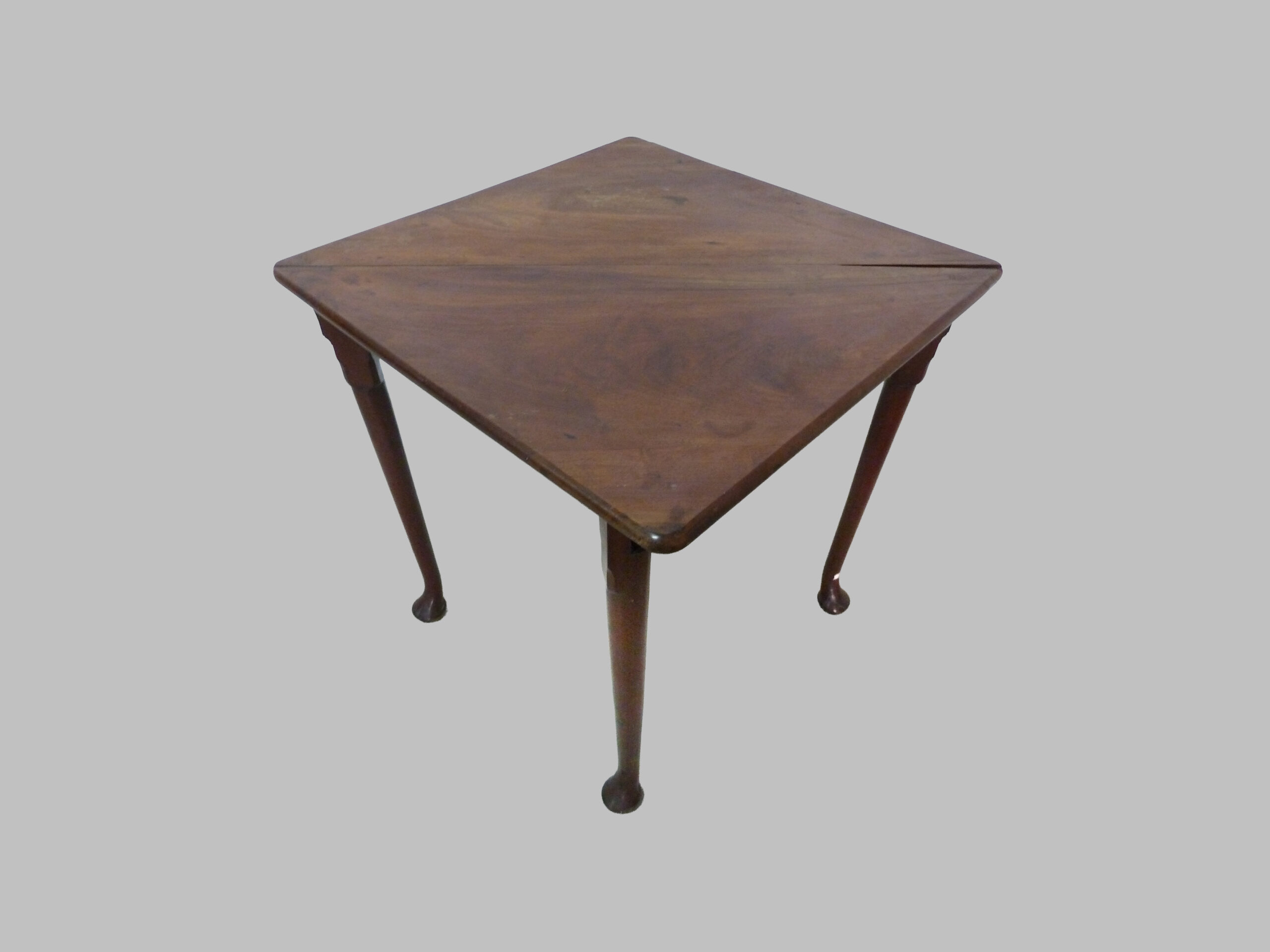 Mesa Rinconera con Alas Abatibles de Caoba – Estilo Reina Ana, ca. 1800 - Imagen 5