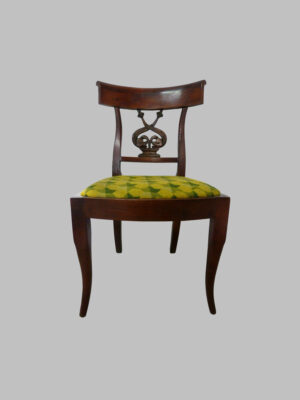 Silla Imperio Mallorquina con Respaldo Talla Anguila