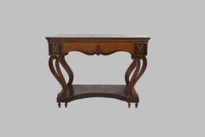 Pareja de Consolas de Caoba – Transición Imperio–Isabelino, Siglo XIX