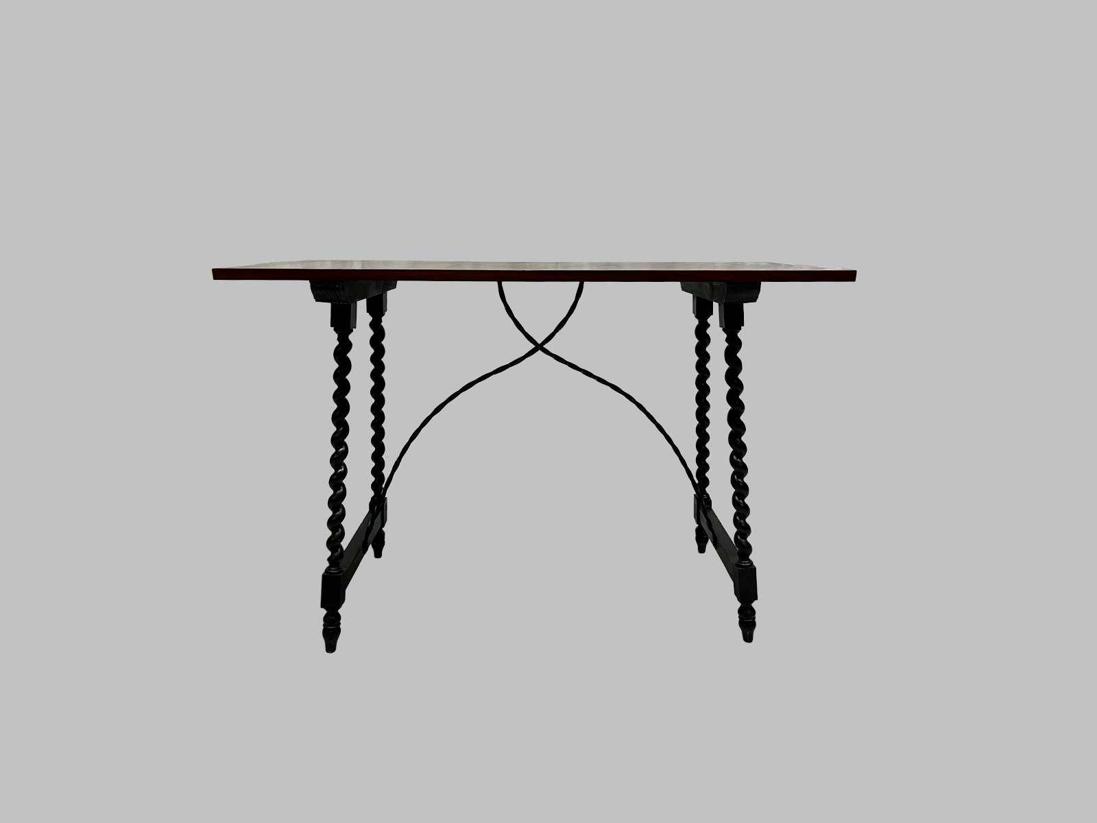 Mesa con Pies Torneados Salomónicos – Siglo XIX — изображение 3