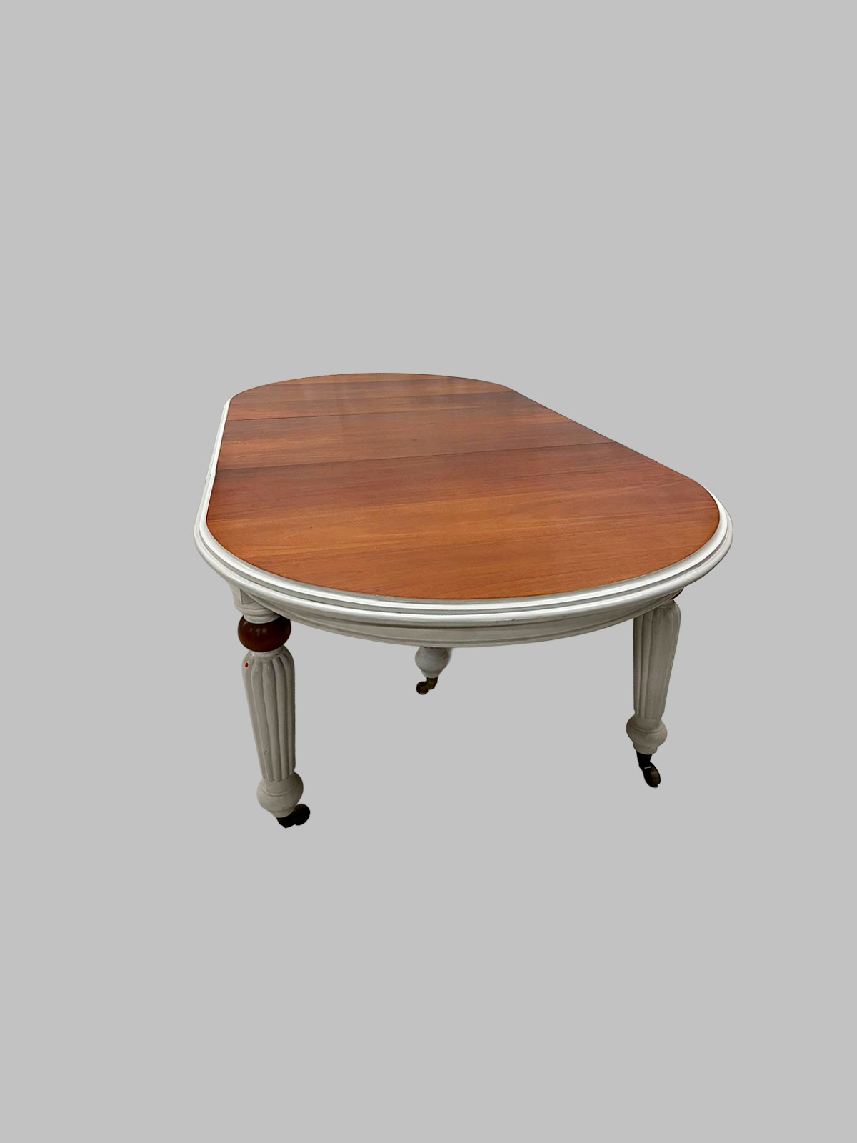 Mesa de Comedor Inglesa de Caoba con Faldón y 2 Alargos — изображение 2