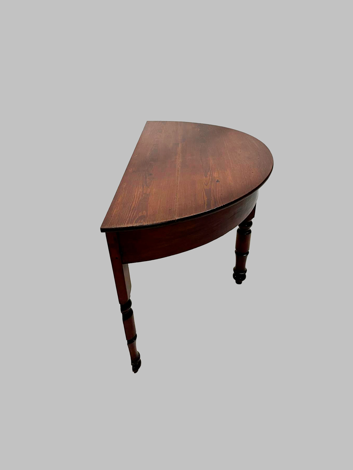 Mesa de Comedor de Caoba con Dos Medias Lunas – Estilo Isabelino, Siglo XIX — изображение 4