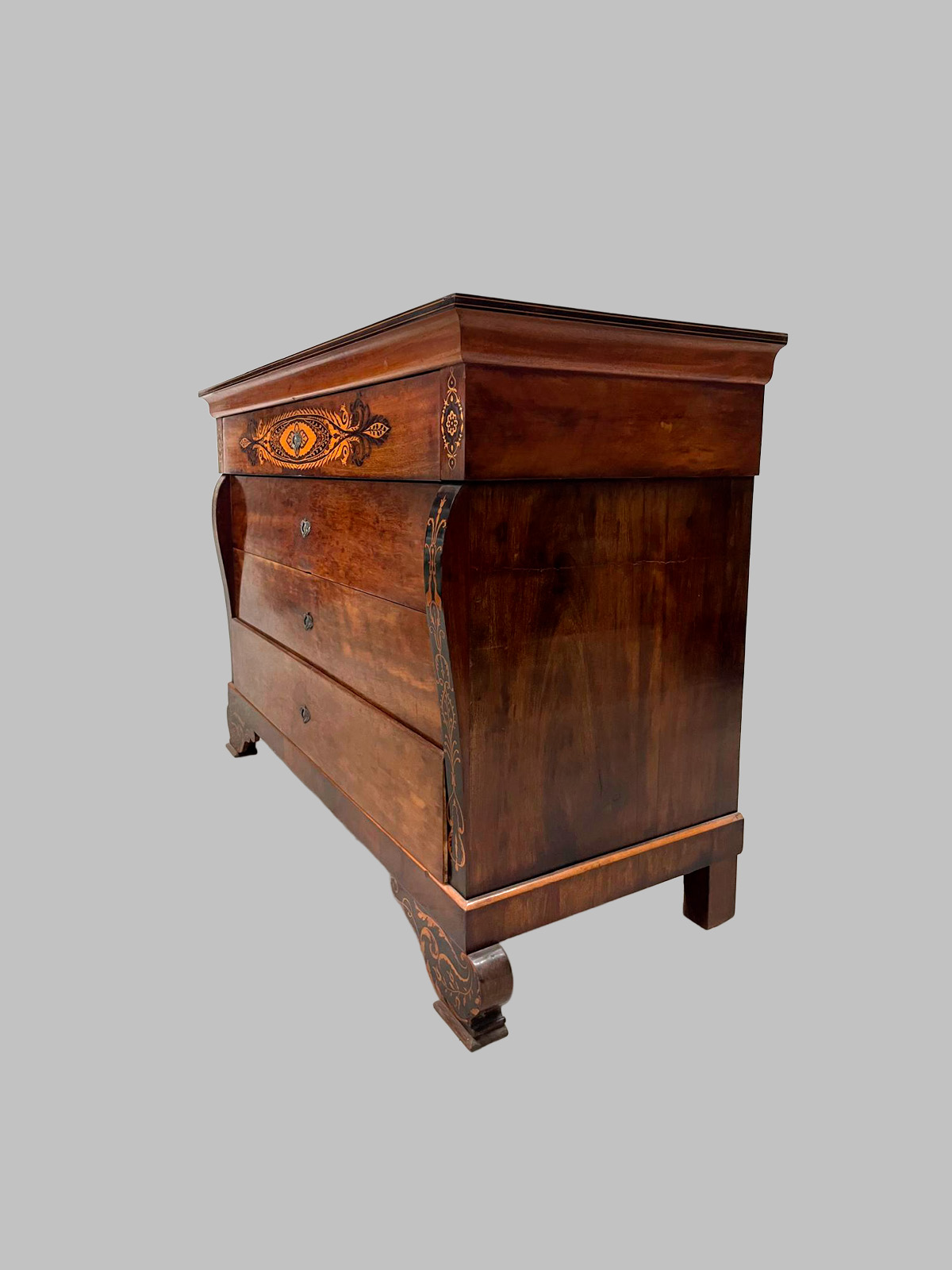 Cómoda Isabelina de Caoba con Marquetería de Limoncillo — изображение 3