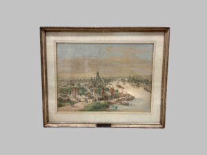 Grabado de Peter Becker del Río de Frankfurt – 1825