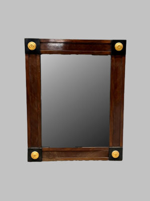 Espejo Francés Imperio con Marco de Nogal – c. 1800