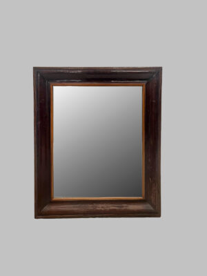 Espejo Isabelino de Caoba con Marco Abombado