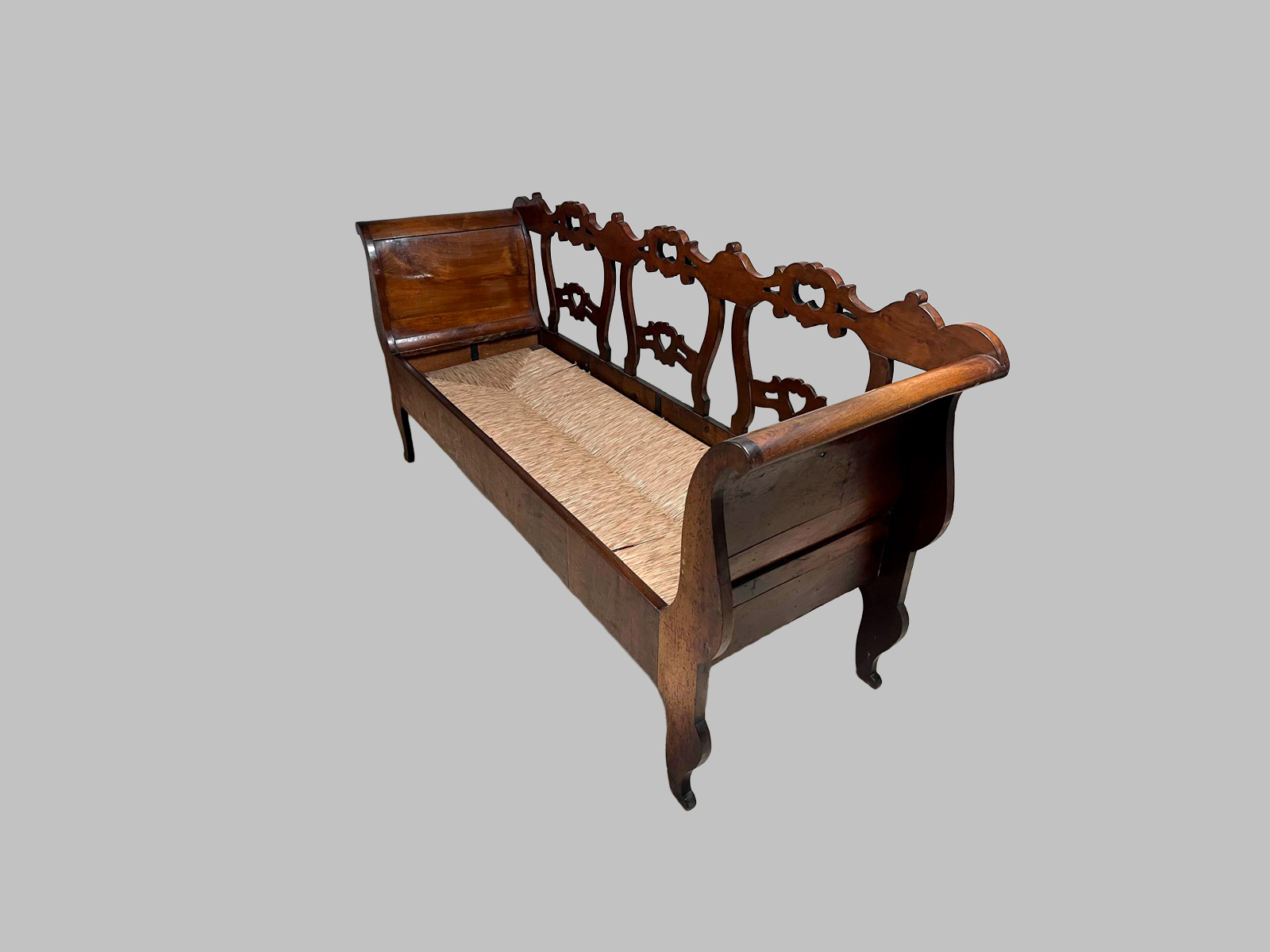 Sofá Isabelino de Caoba con Respaldo — изображение 3