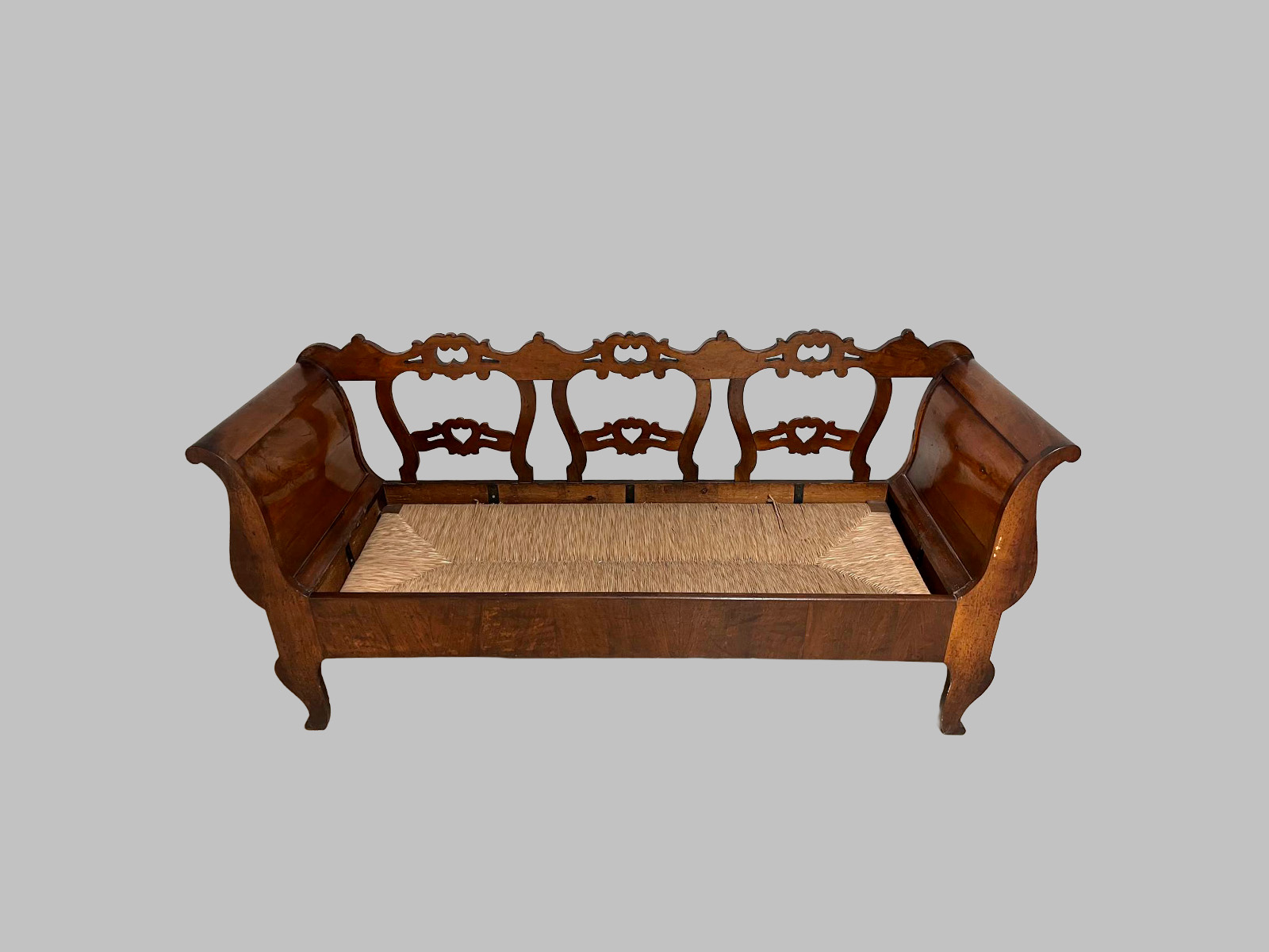 Sofá Isabelino de Caoba con Respaldo — изображение 2