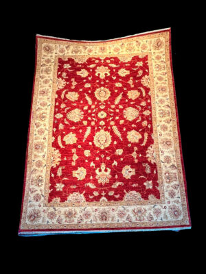 Ziegler Real: Alfombra de Rojo y Beige