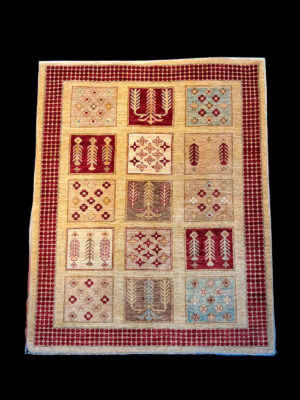 Alfombra Ziegler Irán con Diseño de Paneles