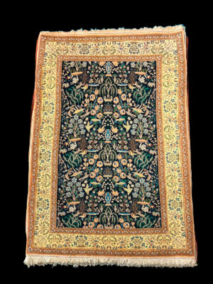 Alfombra Persa Nain Azul Noche