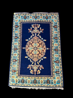 Alfombra Ghom Azul Cobalto