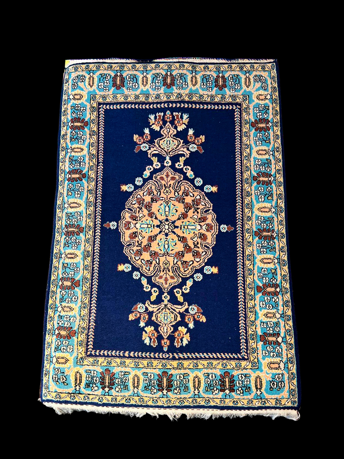 Alfombra Ghom Azul Cobalto