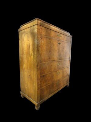 Shiffonier-Escritorio Sueco de Madera de Boj – Siglo XIX