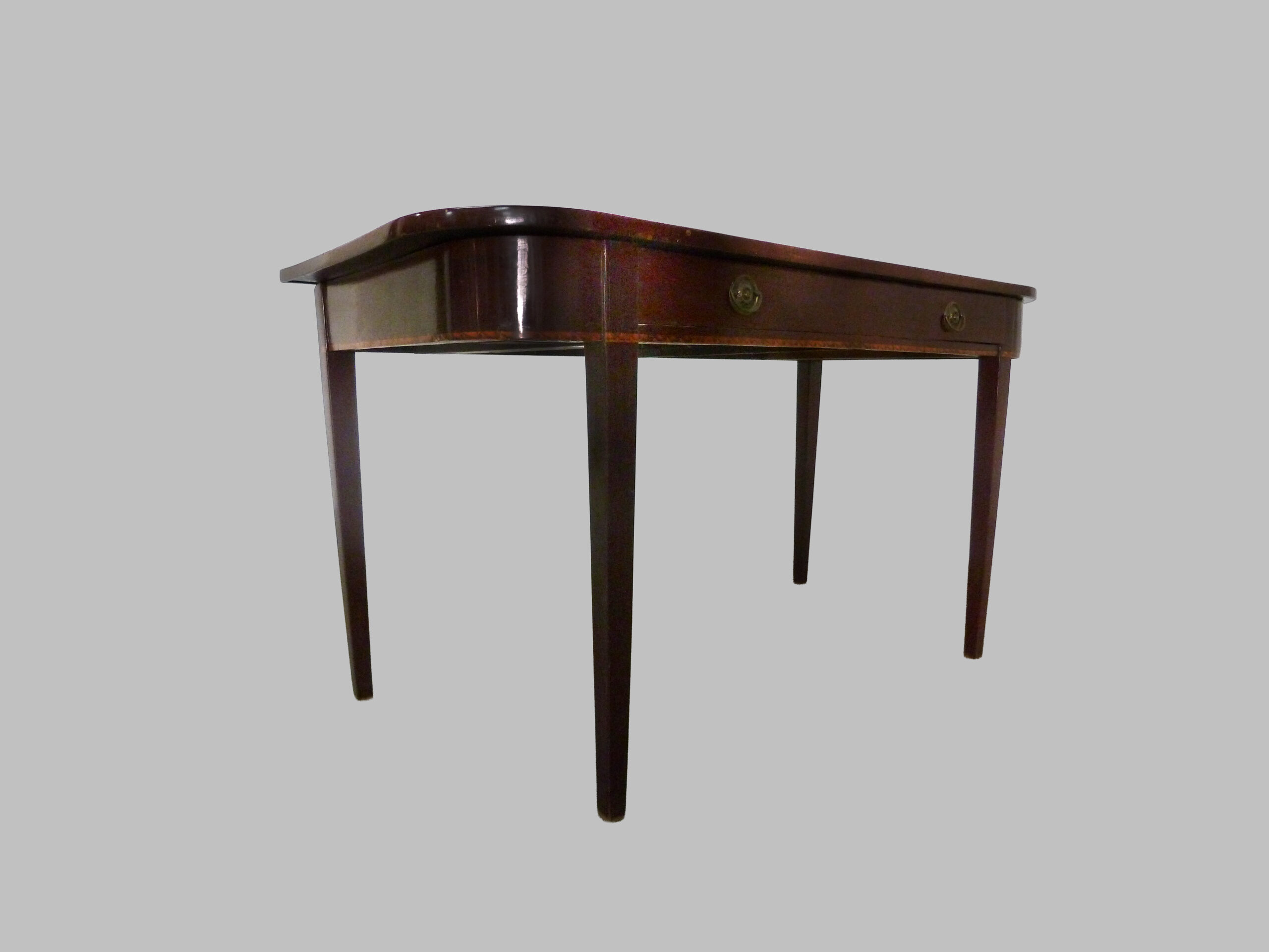 Mesa Georgiana de Caoba con Marquetería - Imagen 2