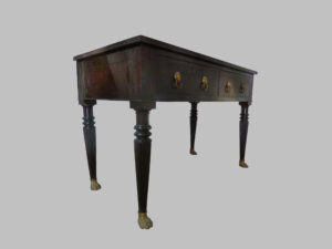Mesa-Aparador Regency de Caoba con 2 Cajones – c. 1800