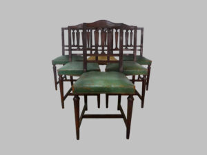 Seis Sillas Estilo Adams de Caoba