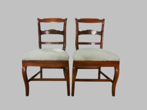 Pareja de Sillas Imperio de Caoba – c. 1800