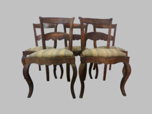 Seis Sillas Imperio de Morera – c. 1800