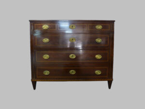 Cómoda Carlos IV de Caoba con Incrustaciones de Limoncillo