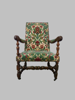Sillón Luis XIII de Nogal – c. 1690