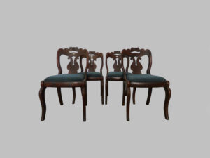 Conjunto de 4 Sillas Americanas Regency – Siglo XIX