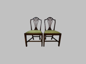 Pareja de Sillas Hepple de Caoba – Siglo XIX