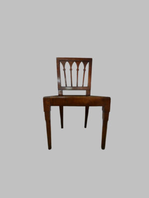 Silla Imperio de Caoba con Respaldo de Arcos – c. 1800