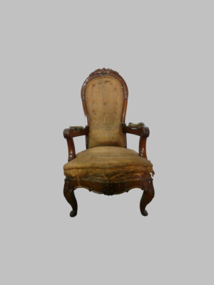 Sillón Americano de Caoba Victoriano