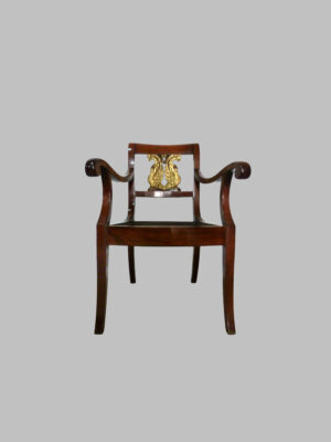 Sillón Imperio de Caoba – c. 1800