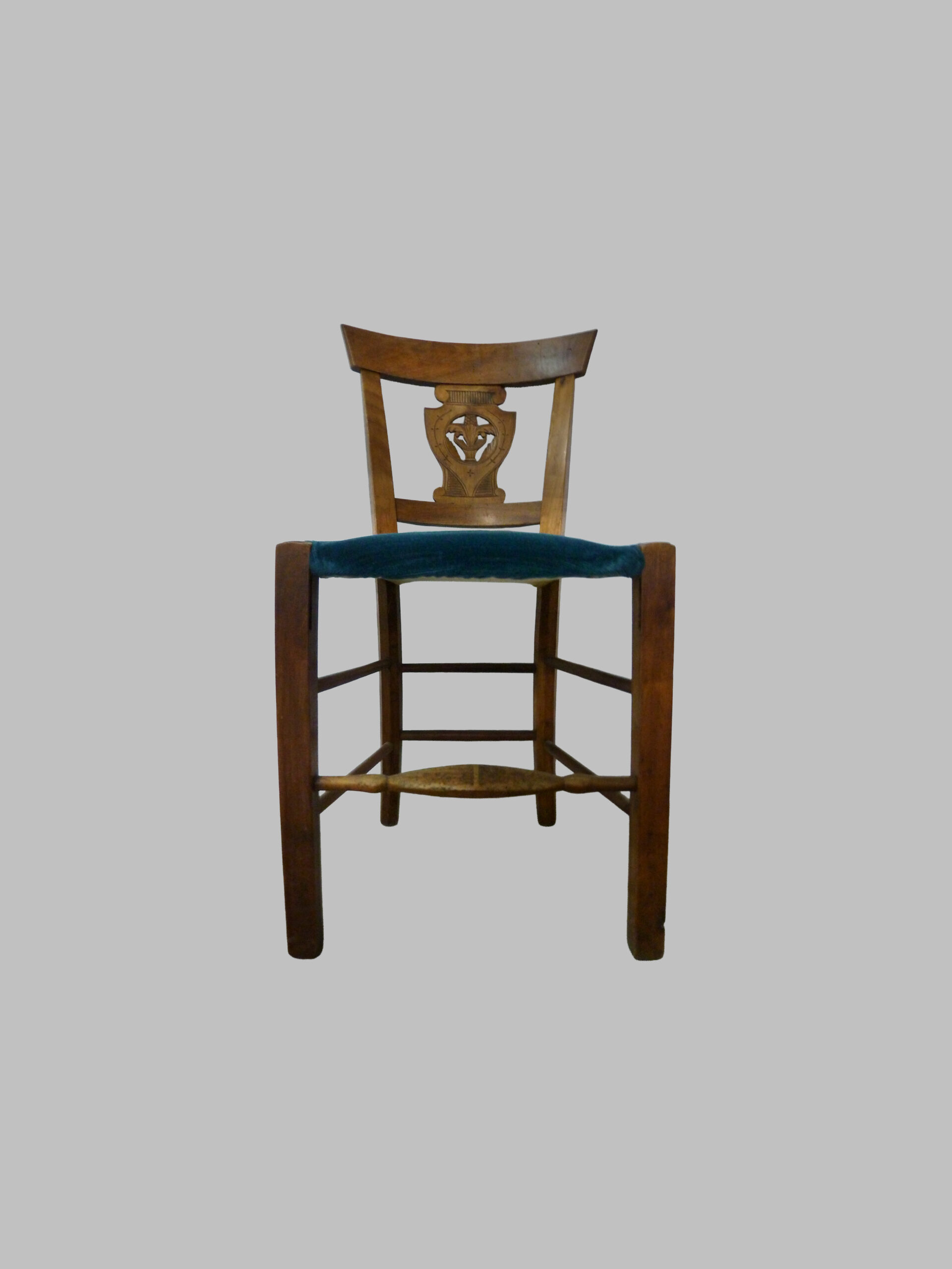 Conjunto de 4 Sillas Imperio de Nogal – c. 1800 - Imagen 3