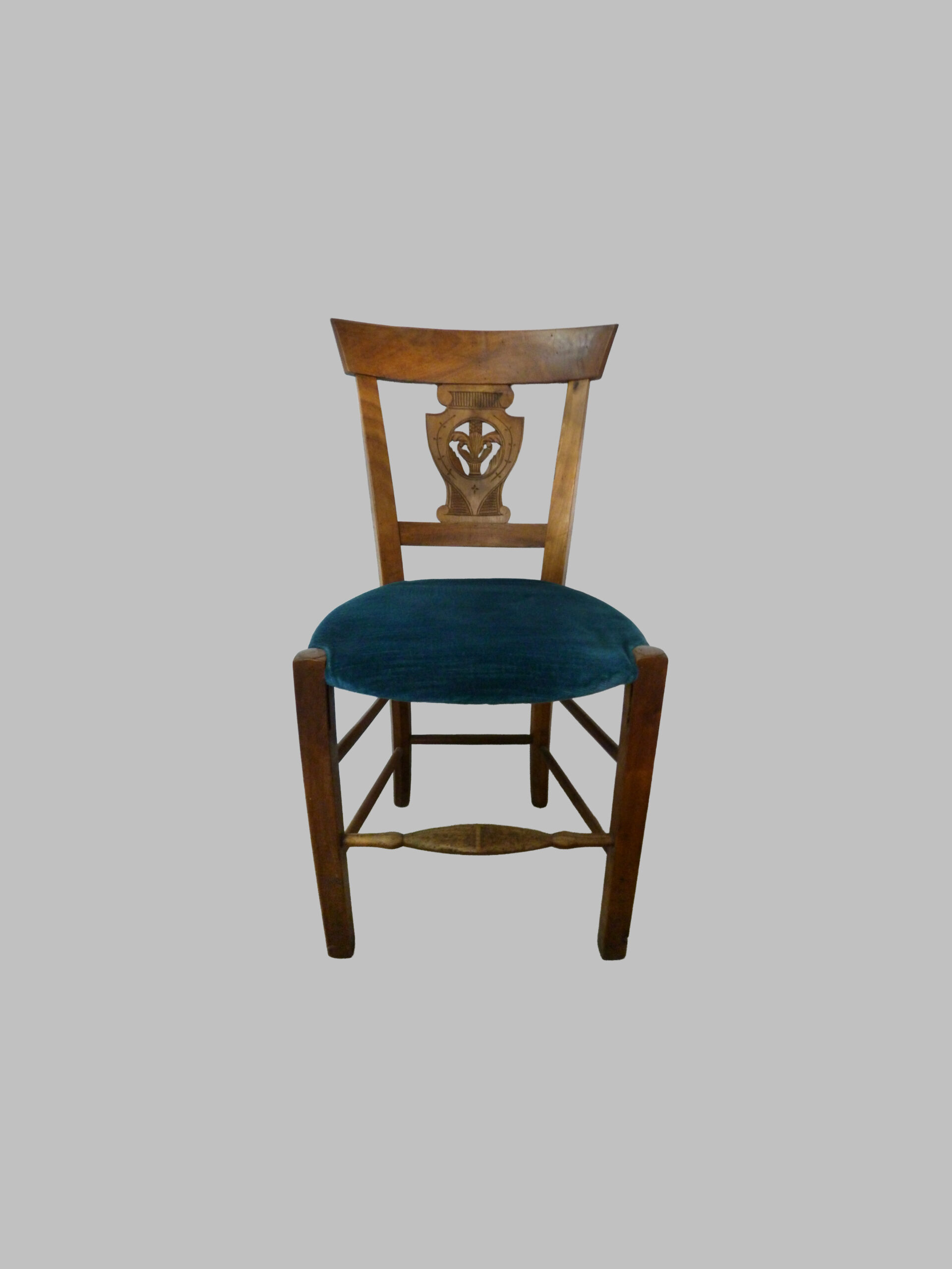 Conjunto de 4 Sillas Imperio de Nogal – c. 1800 - Imagen 4