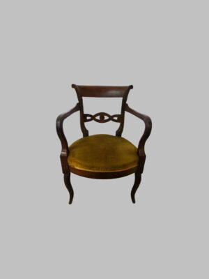 Sillón Imperio de Caoba – c. 1800