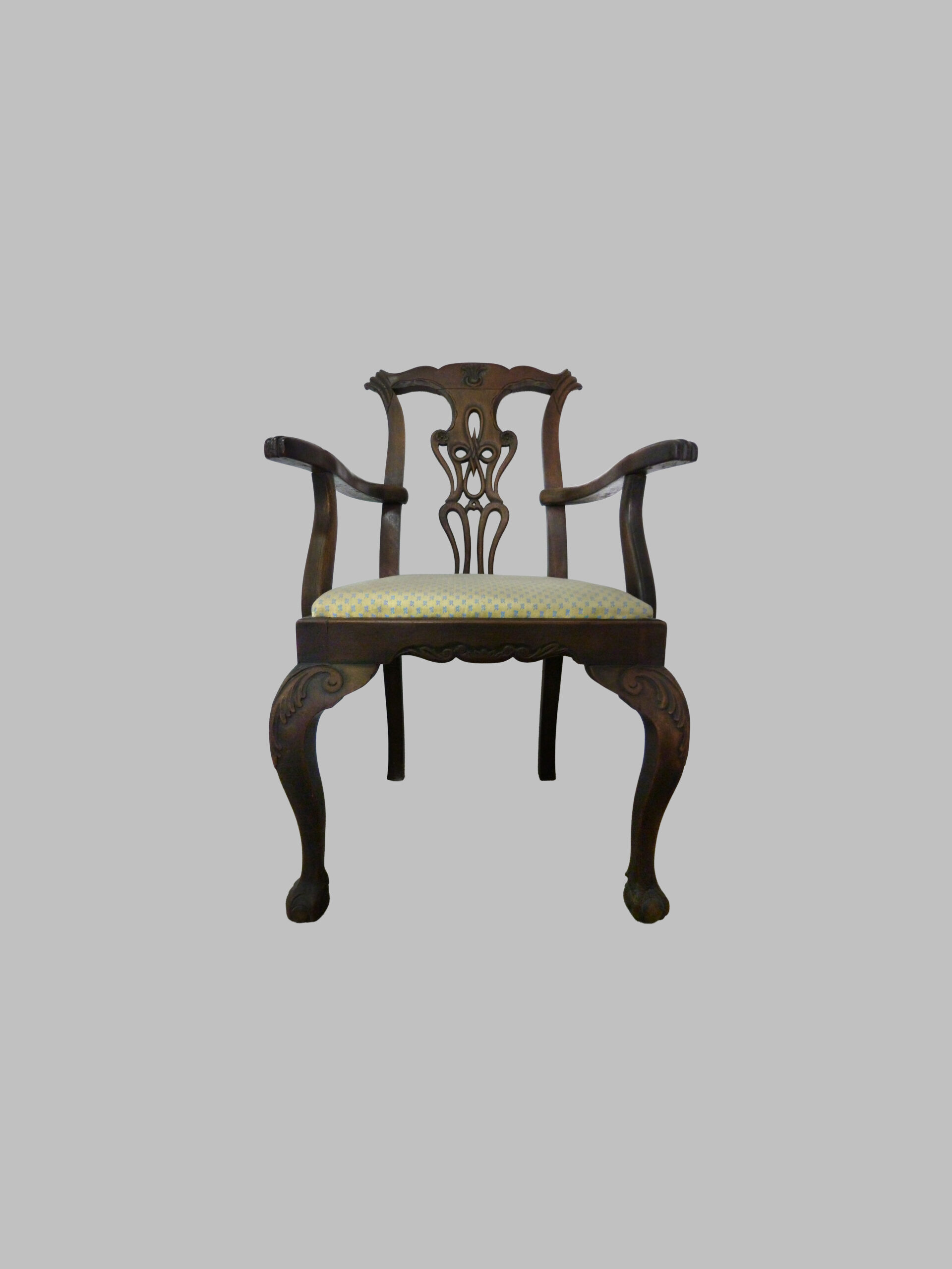 Sillón Chippendale de Caoba – Siglo XVIII — изображение 4