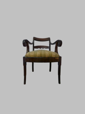 Sillón Imperio de Caoba – c. 1800