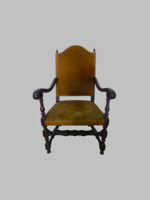 Sillón Luis XIII de Nogal – Siglo XVII