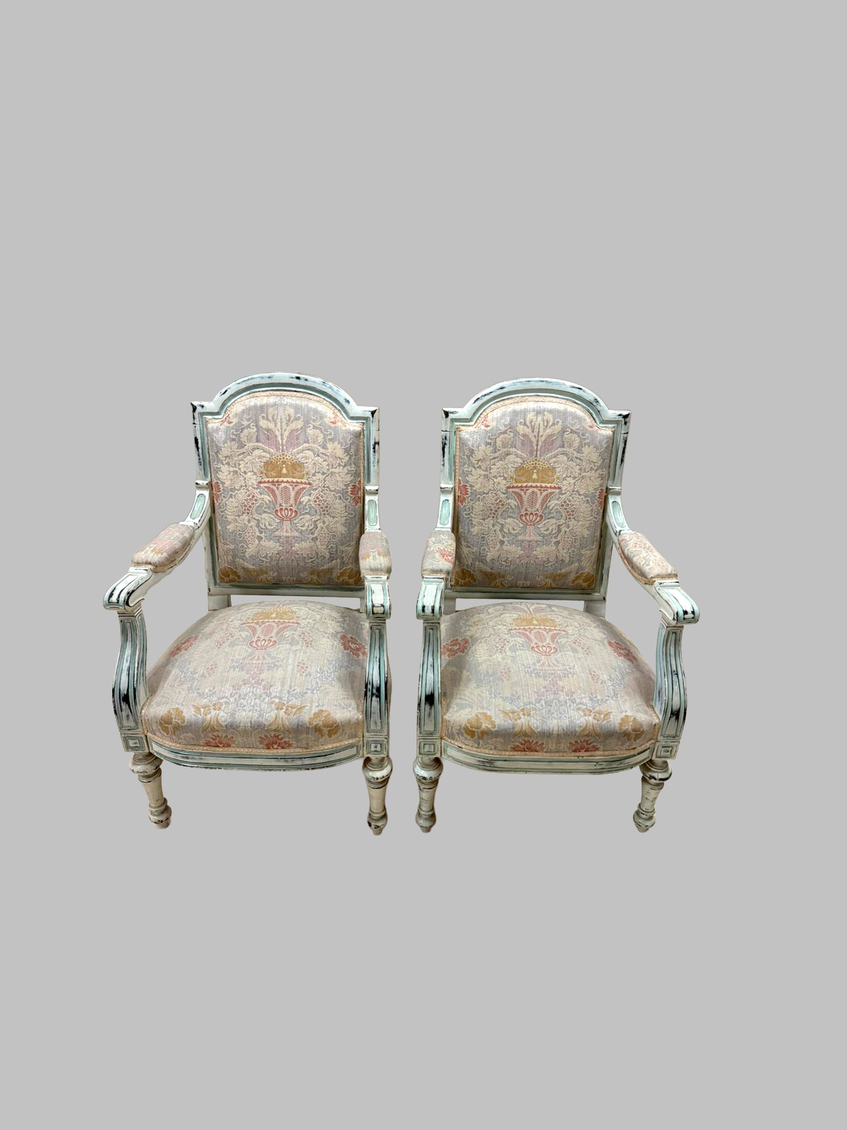 Pareja de Sillones Fernandinos de Caoba - Image 2