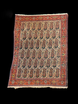 Alfombra Senneh Boteh – Elegancia Kurda en Paisleys