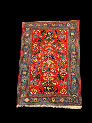 Alfombra Antigua Shirvan del Cáucaso – Diseño Geométrico Tribal