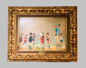 Paisaje de playa - firmado P. M. Dupuy