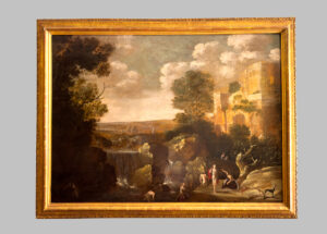 Paisaje Mitológico – Diana Cazadora en el Río, S. XVII